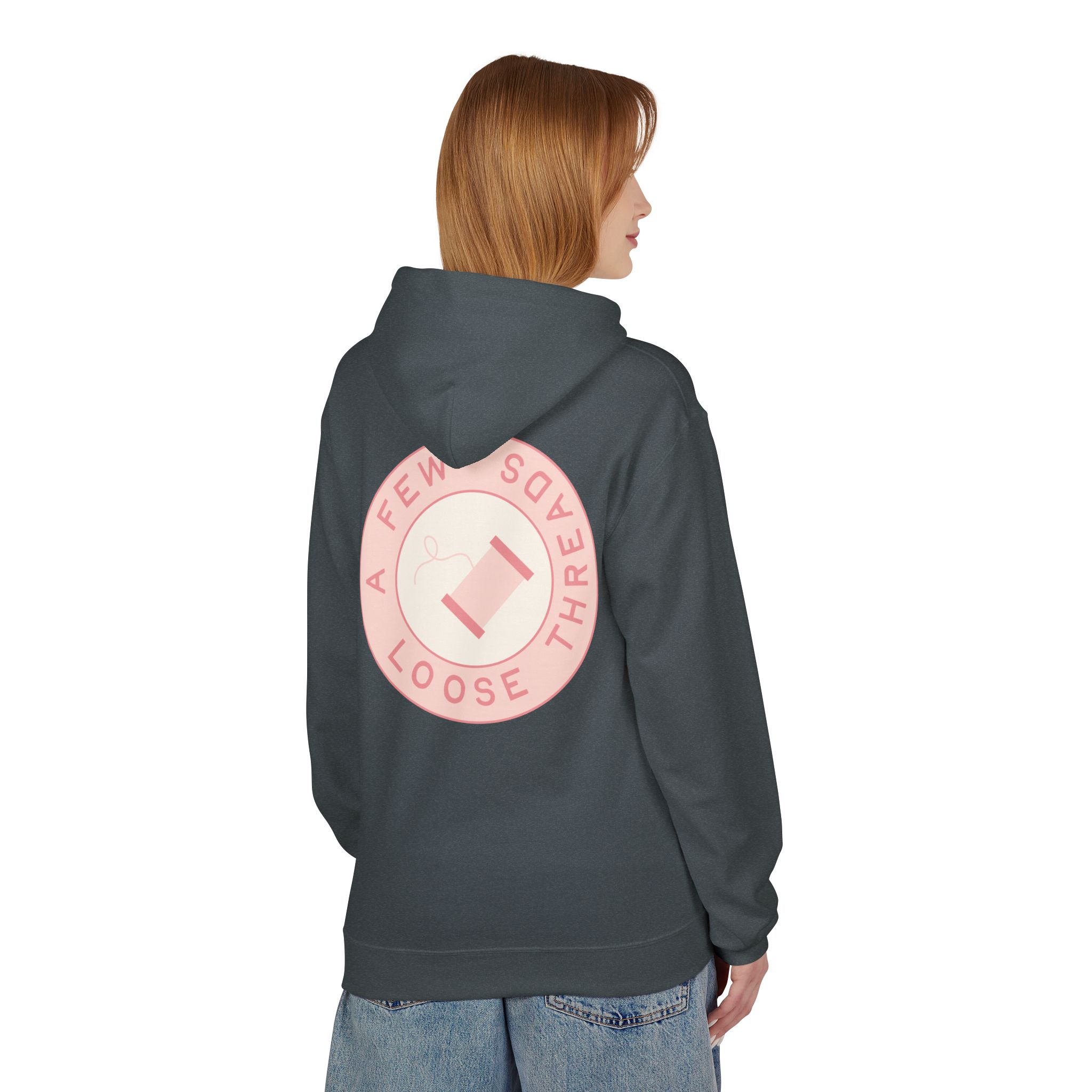 AFLT Front & Back Hoodie in Pink - Image 11