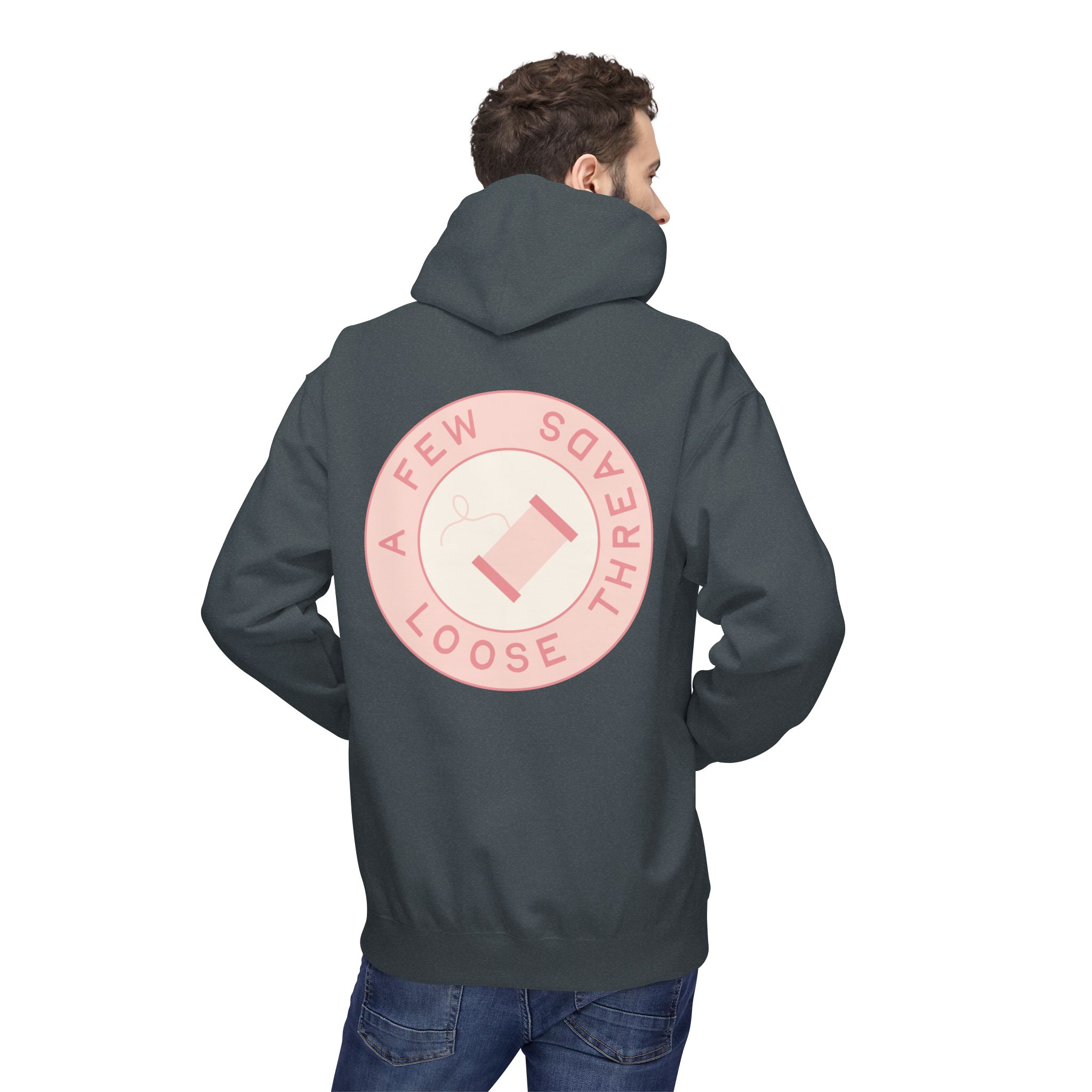 AFLT Front & Back Hoodie in Pink - Image 12