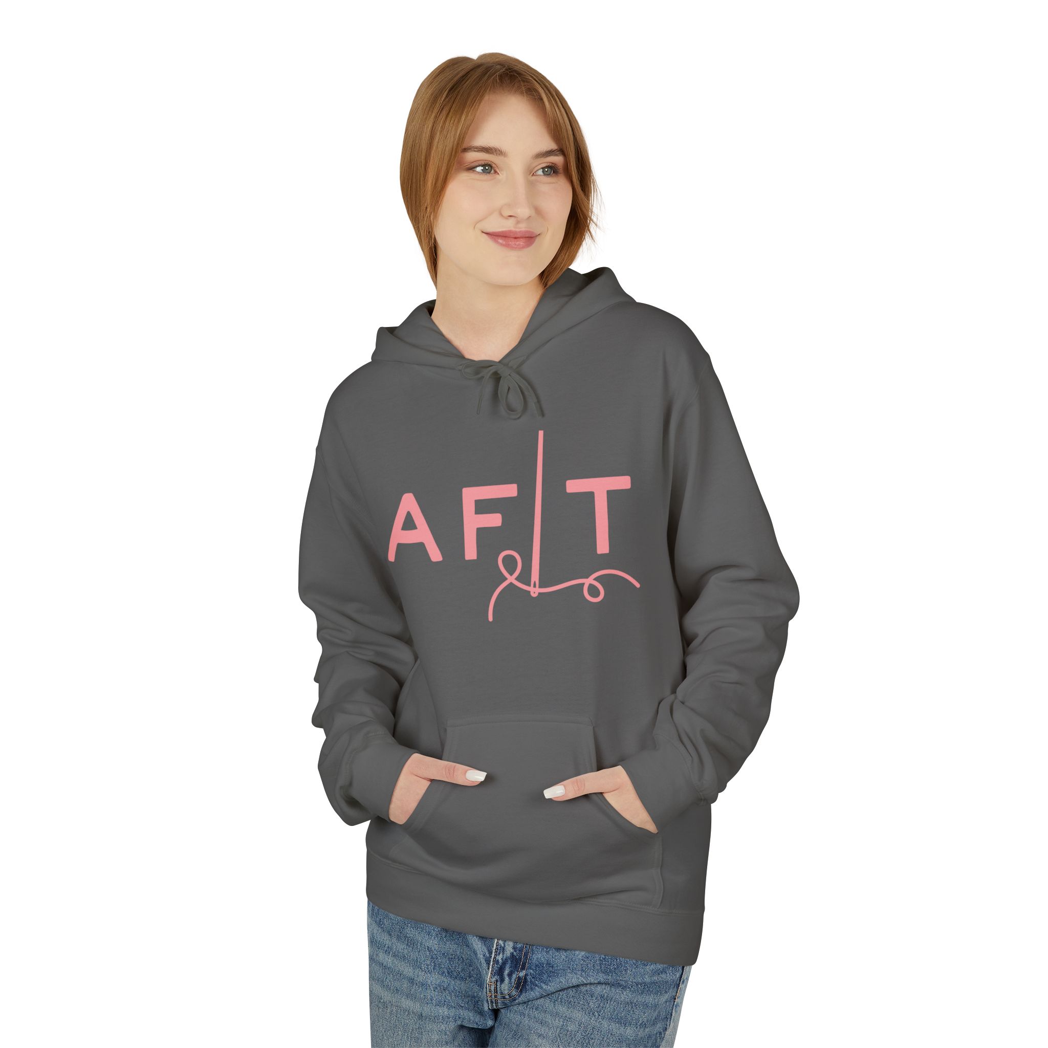 AFLT Front & Back Hoodie in Pink - Image 53