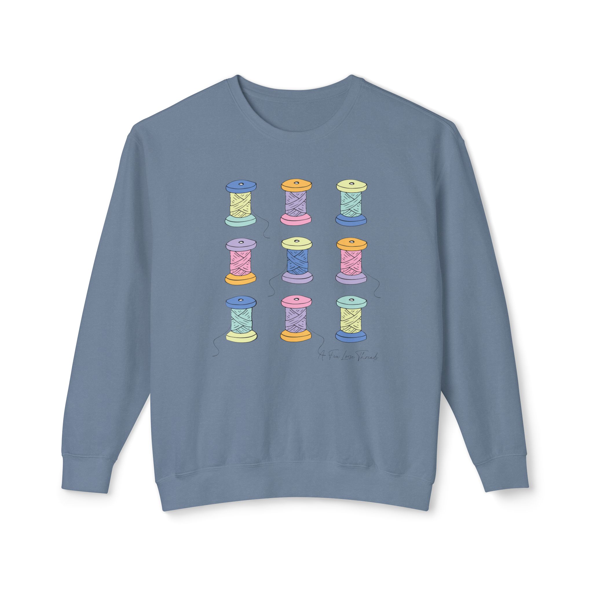 Colorful Spools Crewneck Sweatshirt - Image 7