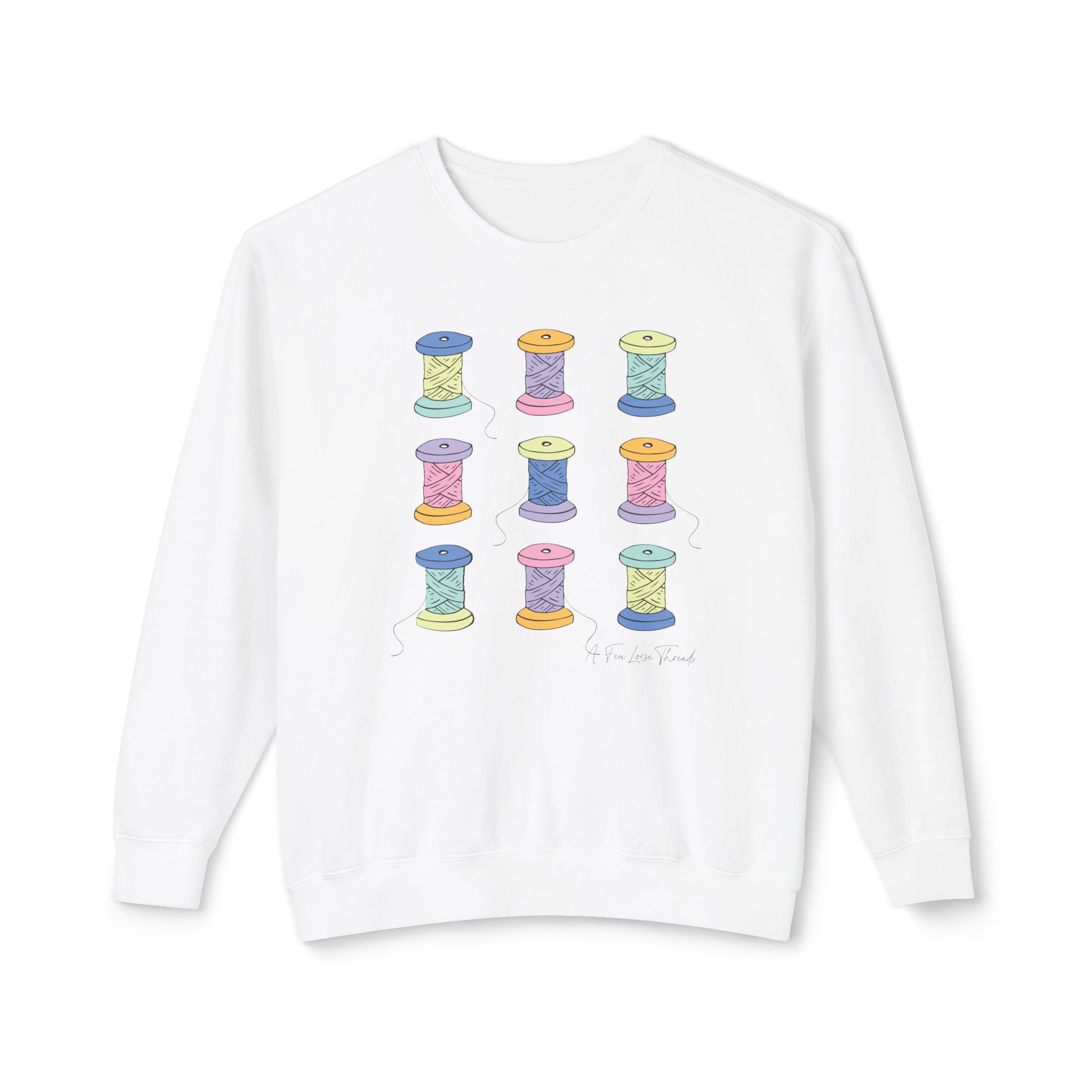 Colorful Spools Crewneck Sweatshirt - Image 4