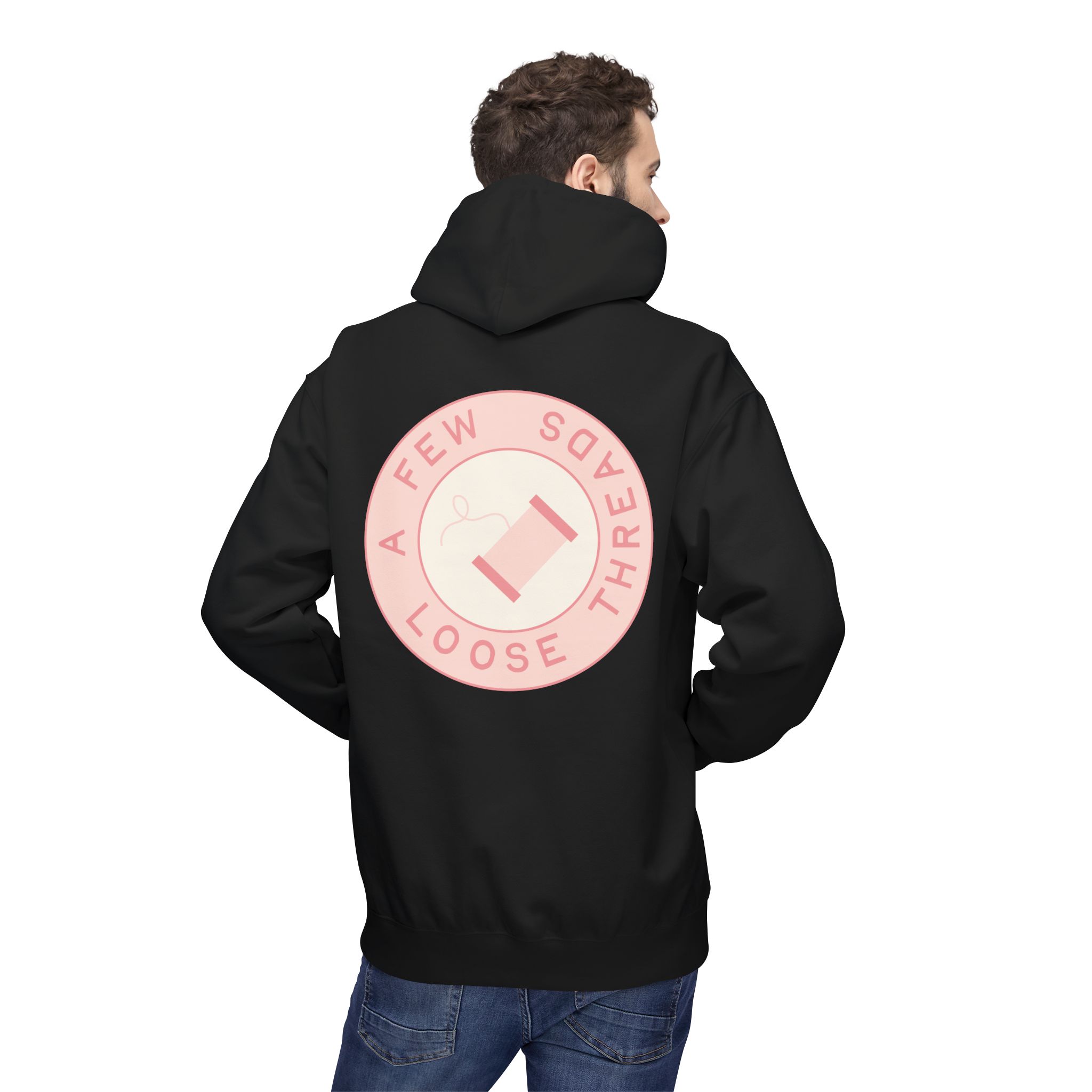 AFLT Front & Back Hoodie in Pink - Image 30