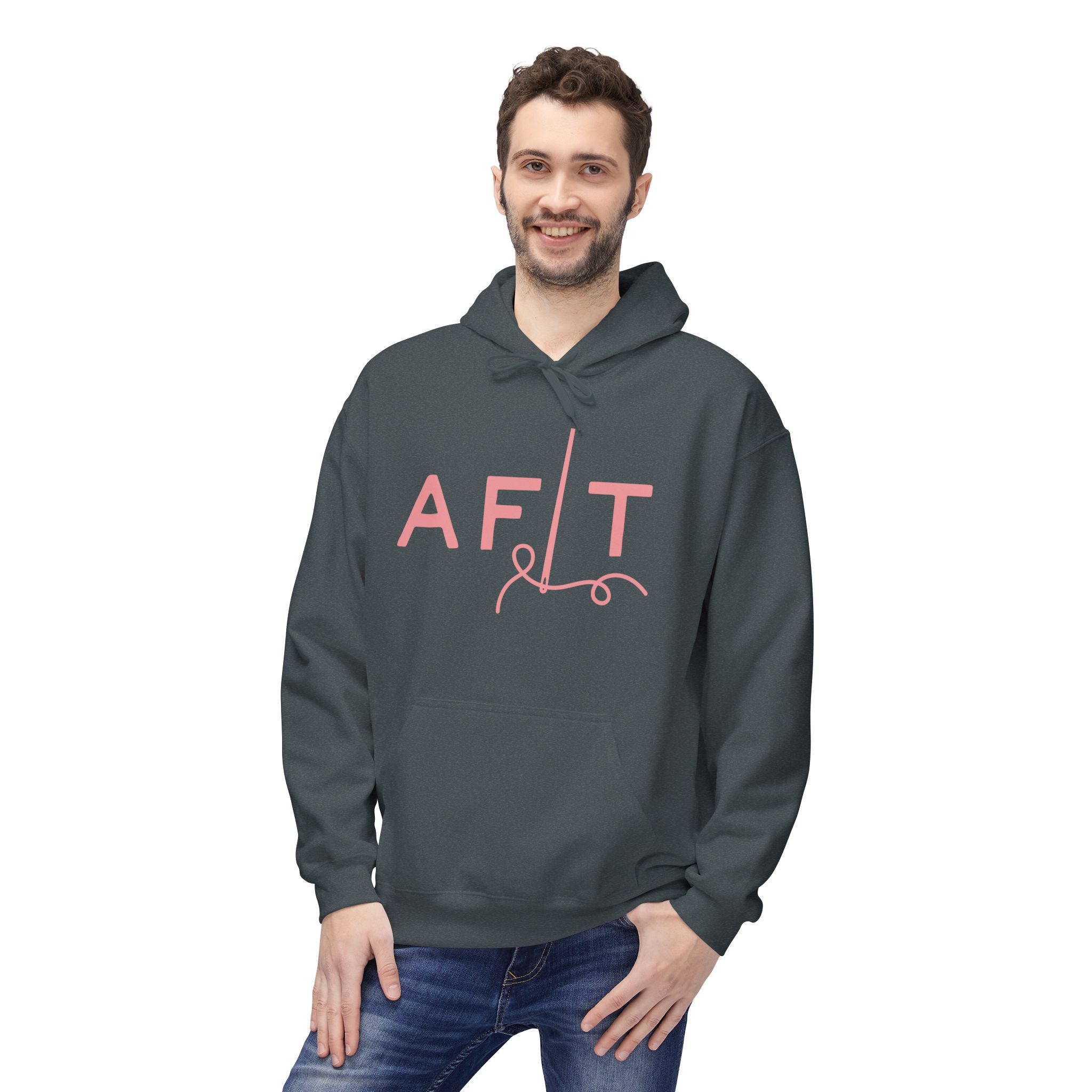 AFLT Front & Back Hoodie in Pink - Image 9