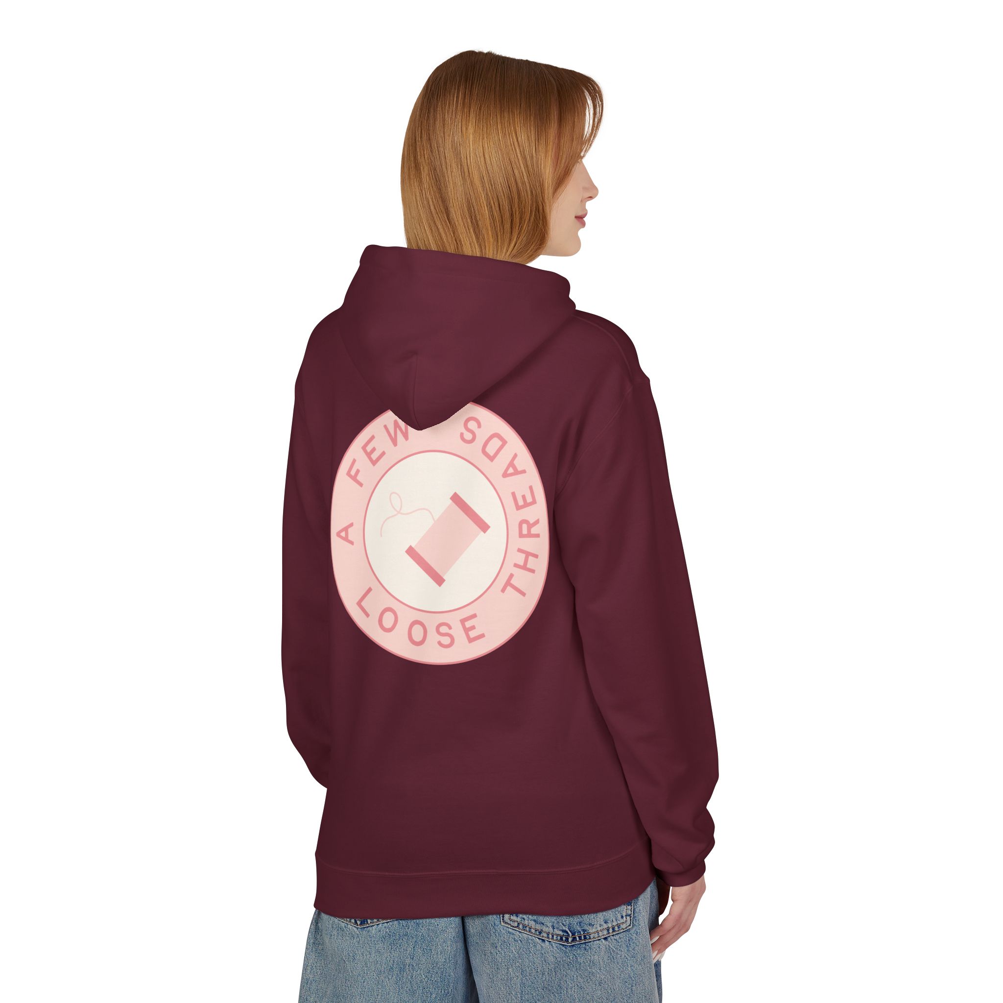 AFLT Front & Back Hoodie in Pink - Image 42