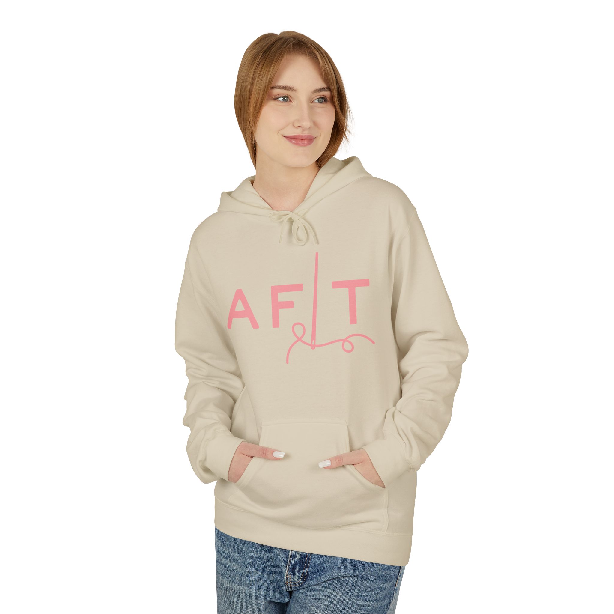 AFLT Front & Back Hoodie in Pink - Image 14