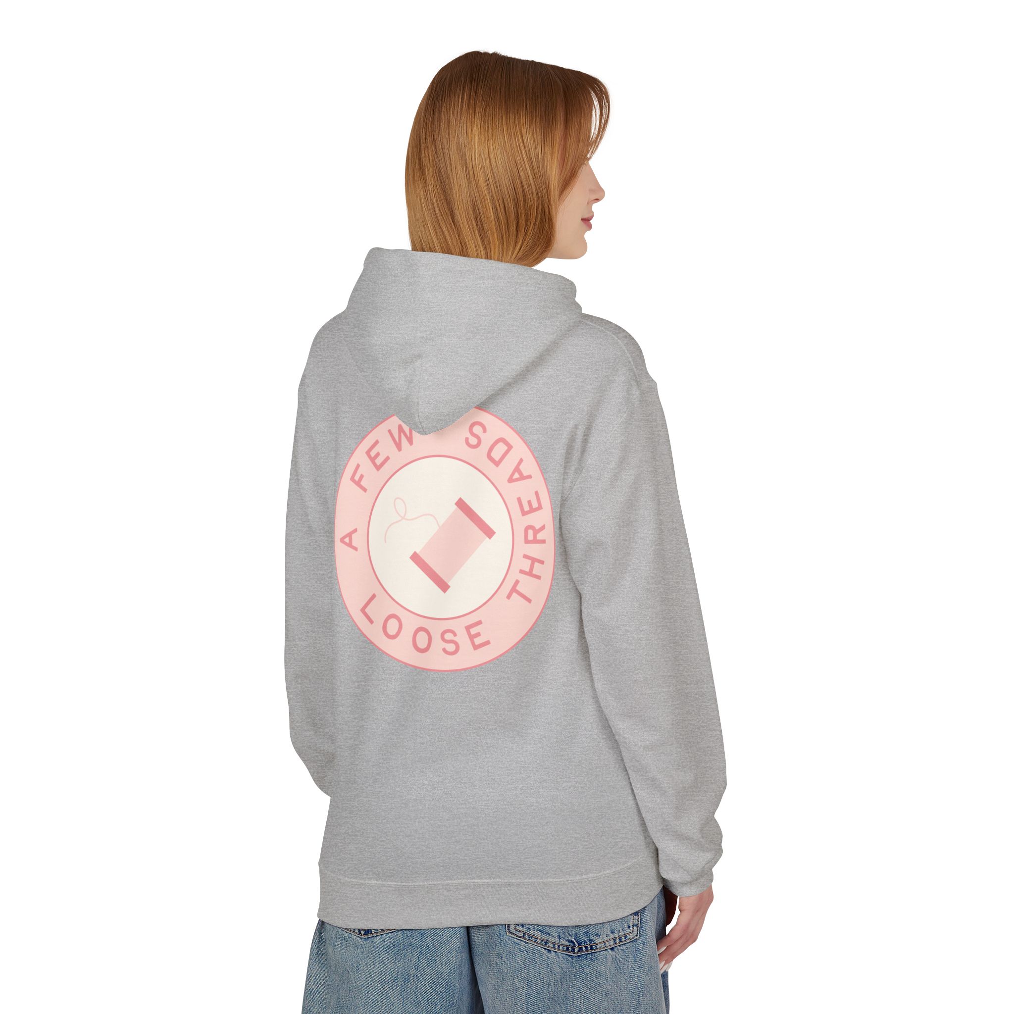 AFLT Front & Back Hoodie in Pink - Image 5