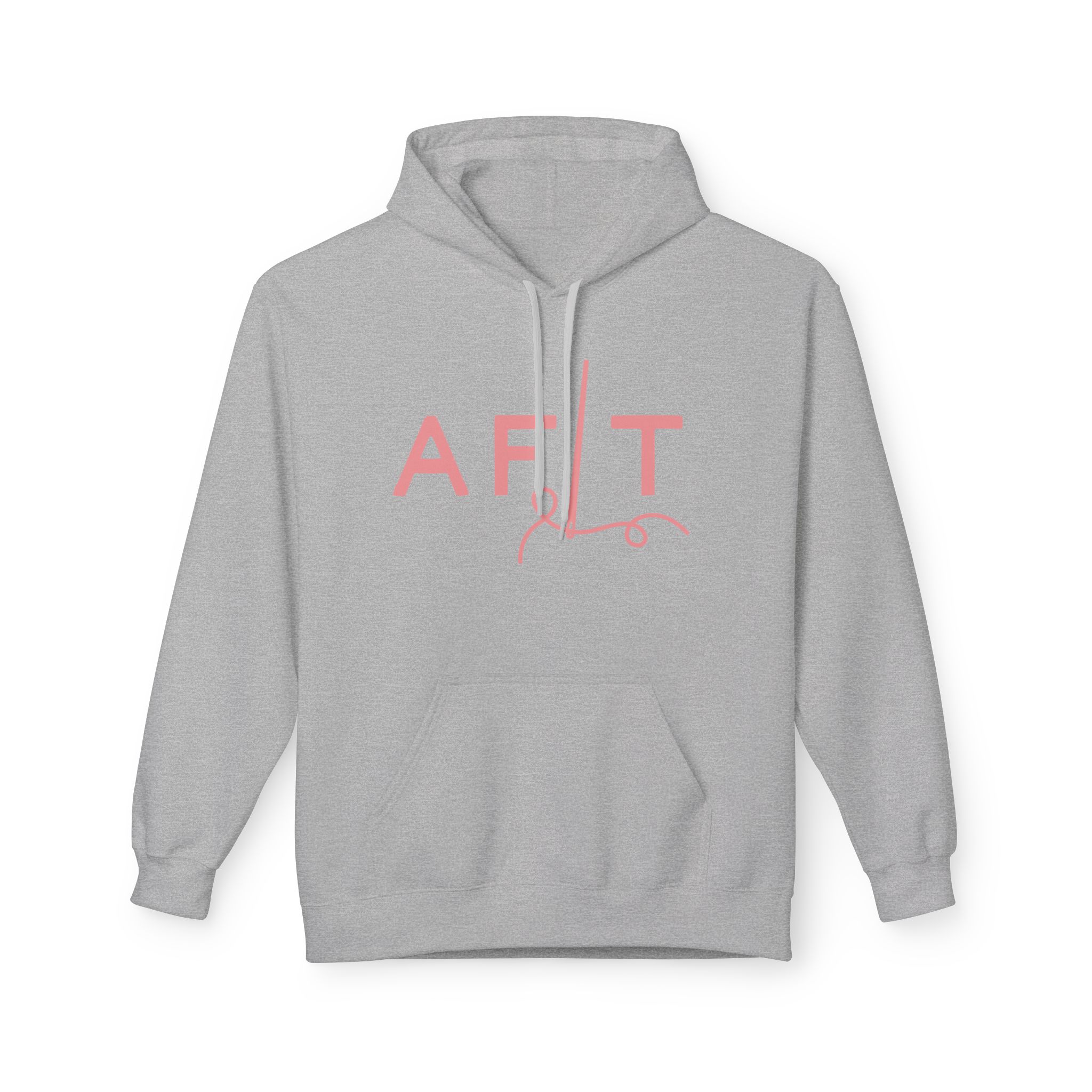 AFLT Front & Back Hoodie in Pink