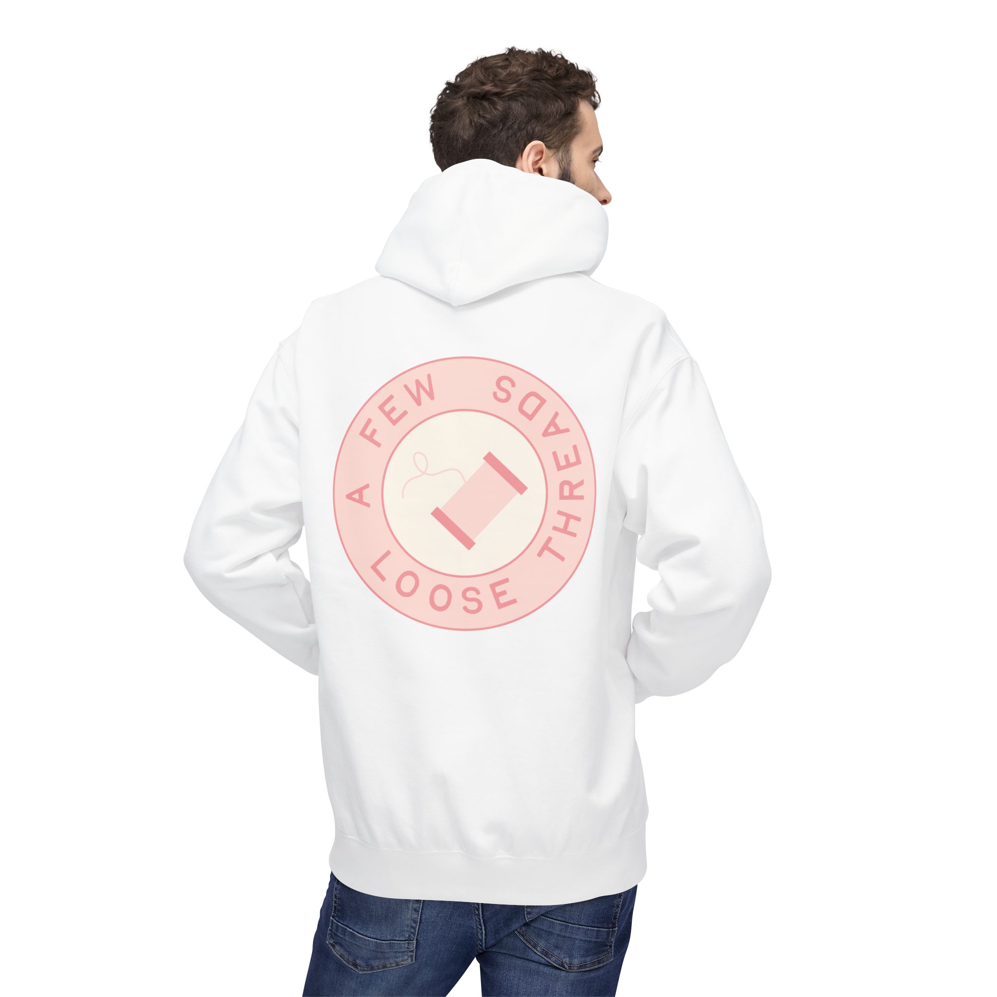 AFLT Front & Back Hoodie in Pink - Image 24