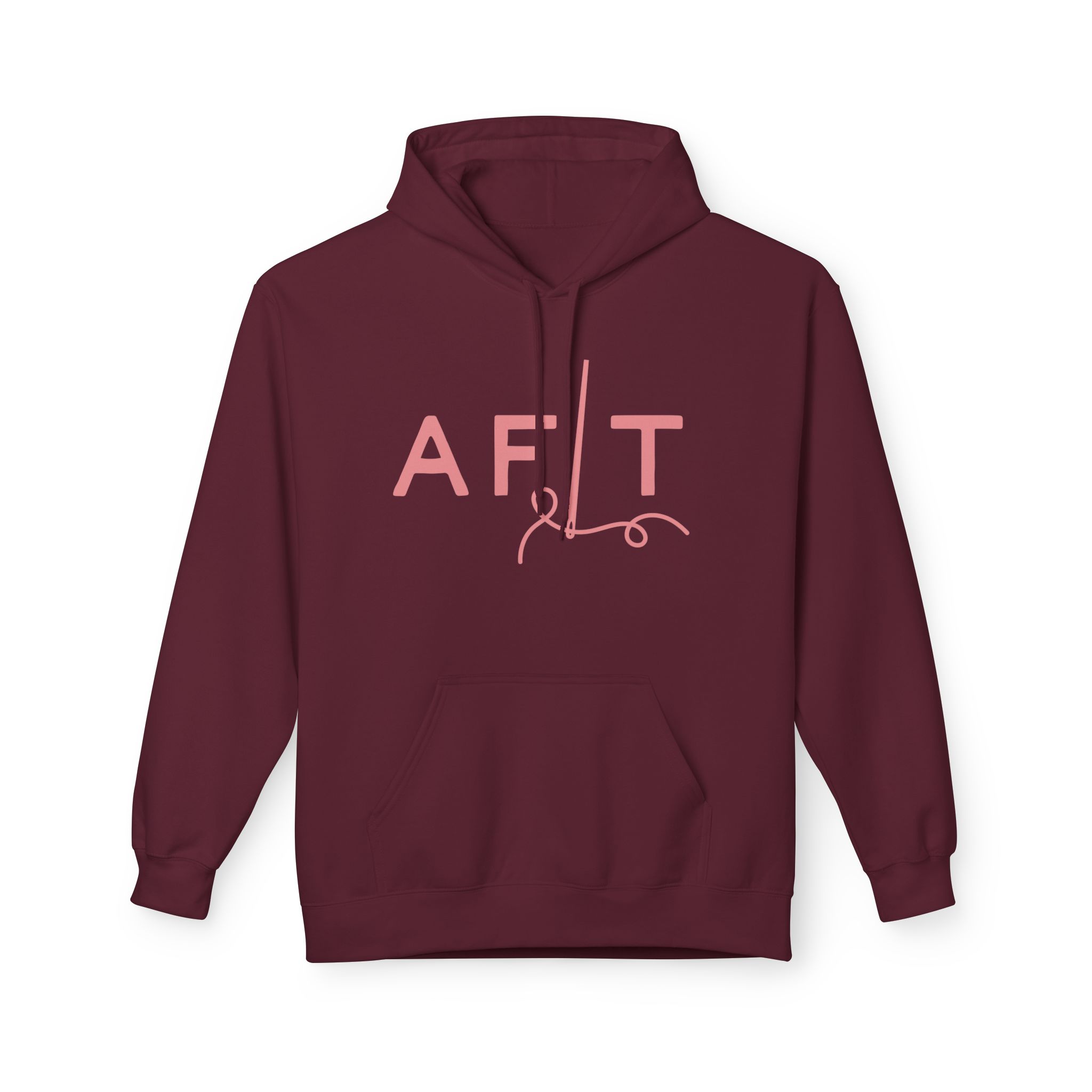AFLT Front & Back Hoodie in Pink - Image 39