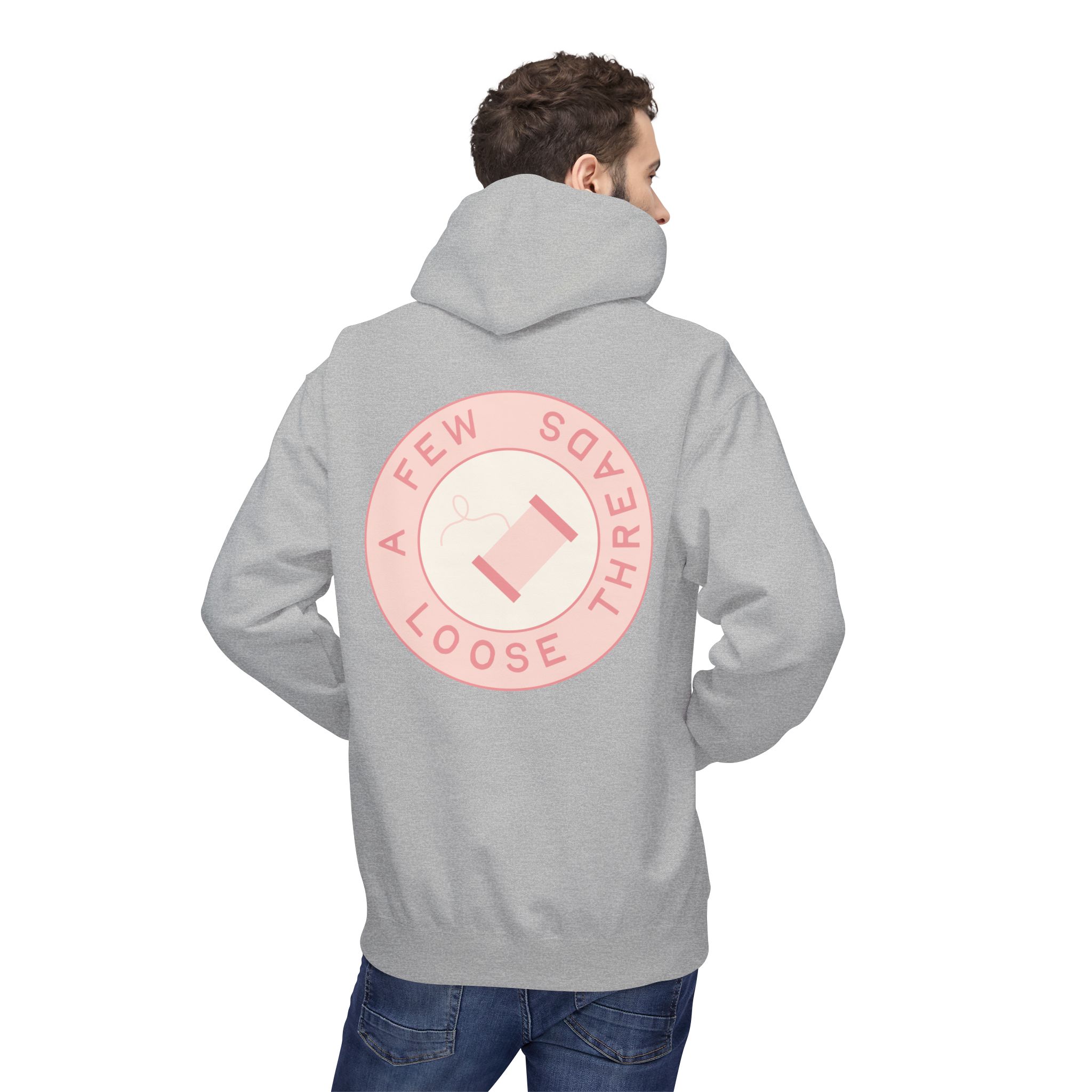 AFLT Front & Back Hoodie in Pink - Image 6