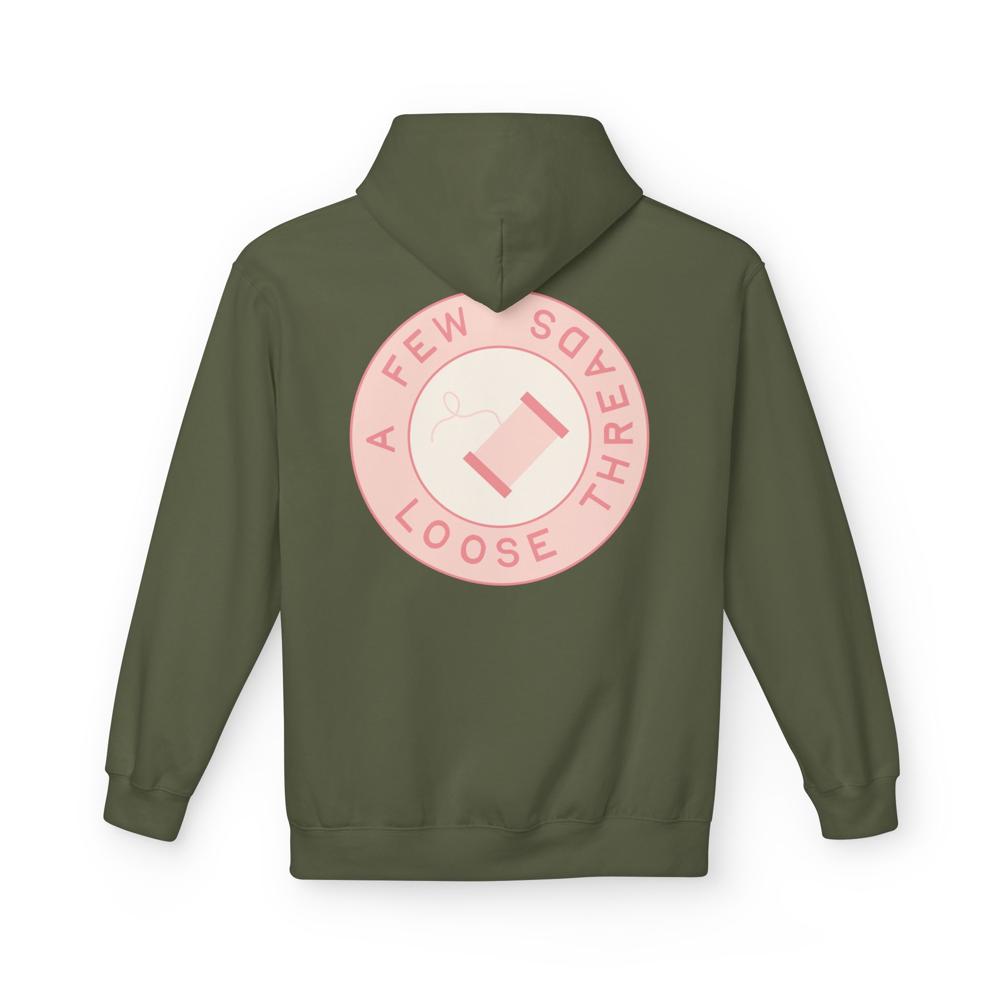 AFLT Front & Back Hoodie in Pink - Image 44