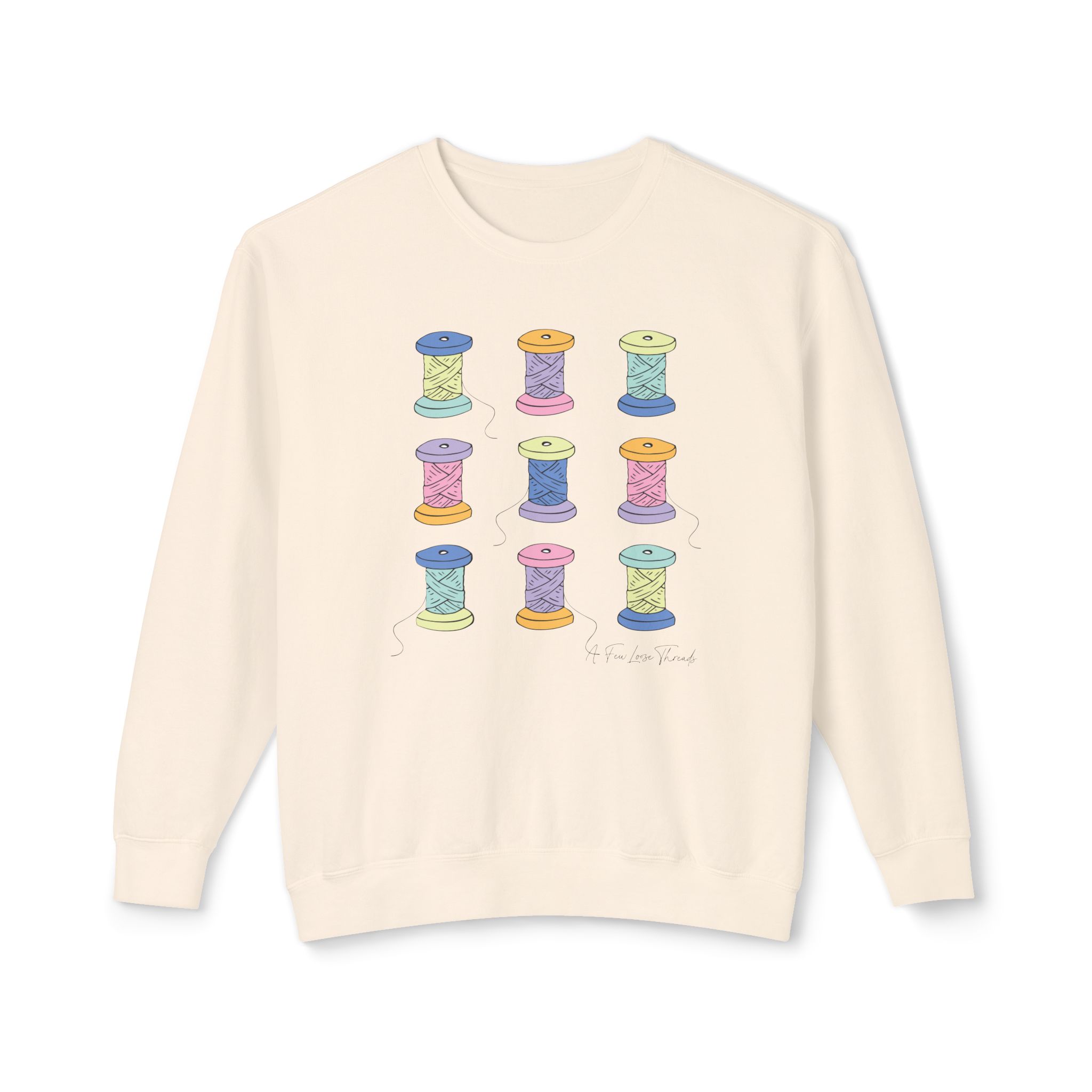 Colorful Spools Crewneck Sweatshirt